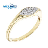 14kt Yellow Gold Diamond Band- Size 7